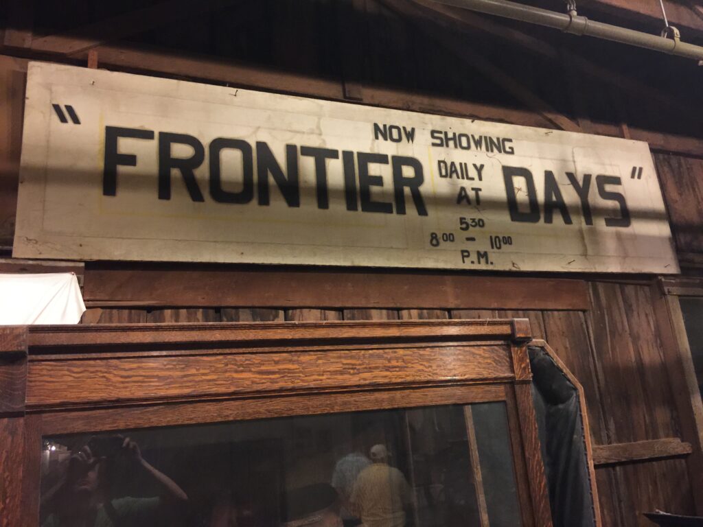 Frontier Days sign in Tombstone