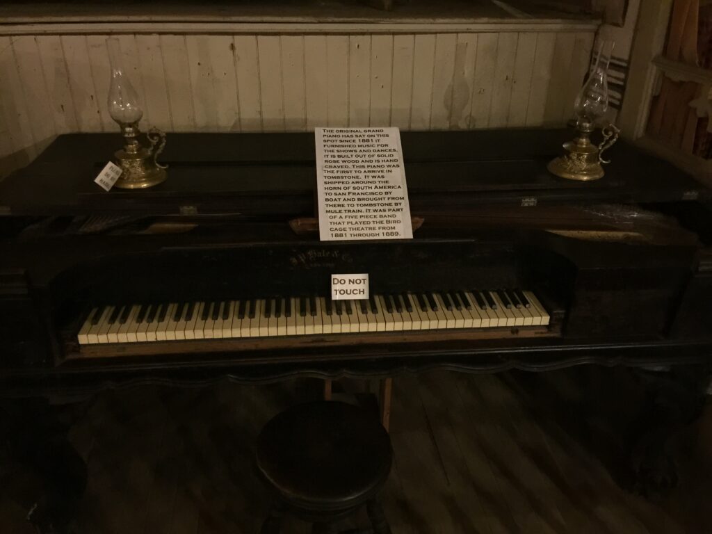 Piano at the Birdcage Theater