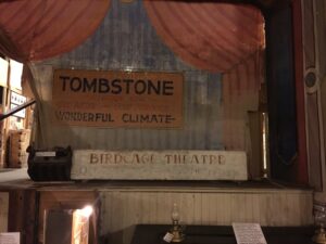 Birdcage Theater and Tombstone signs