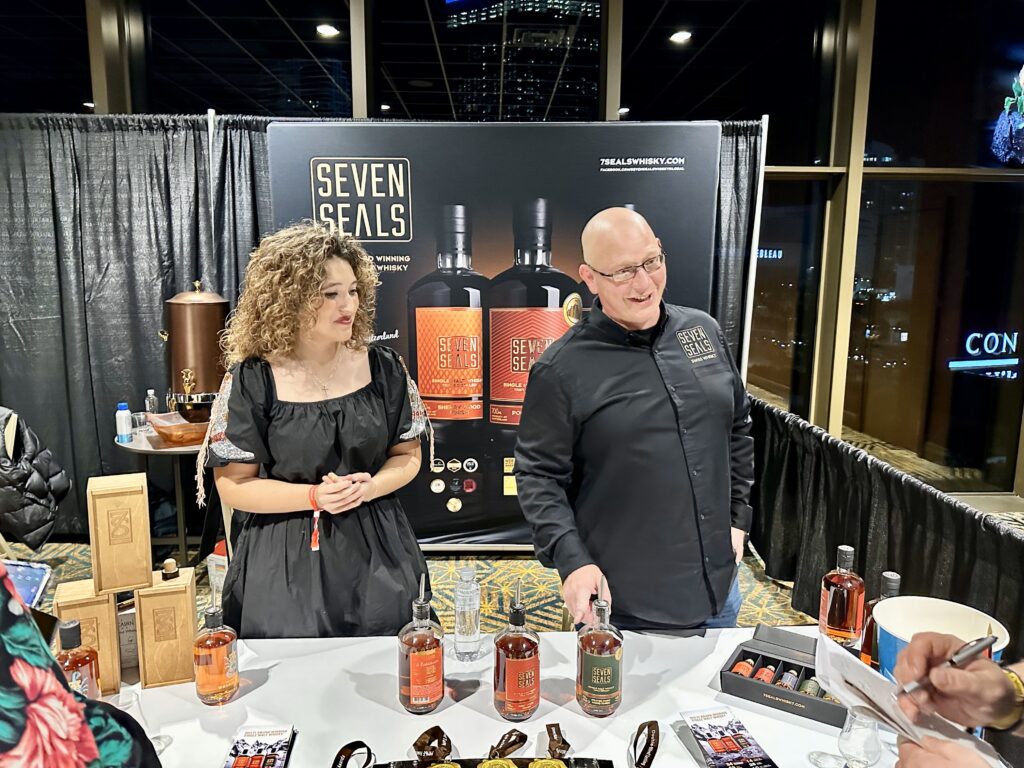 Photo of Seven Seals Booth at WhiskyFest 2023 Vegas