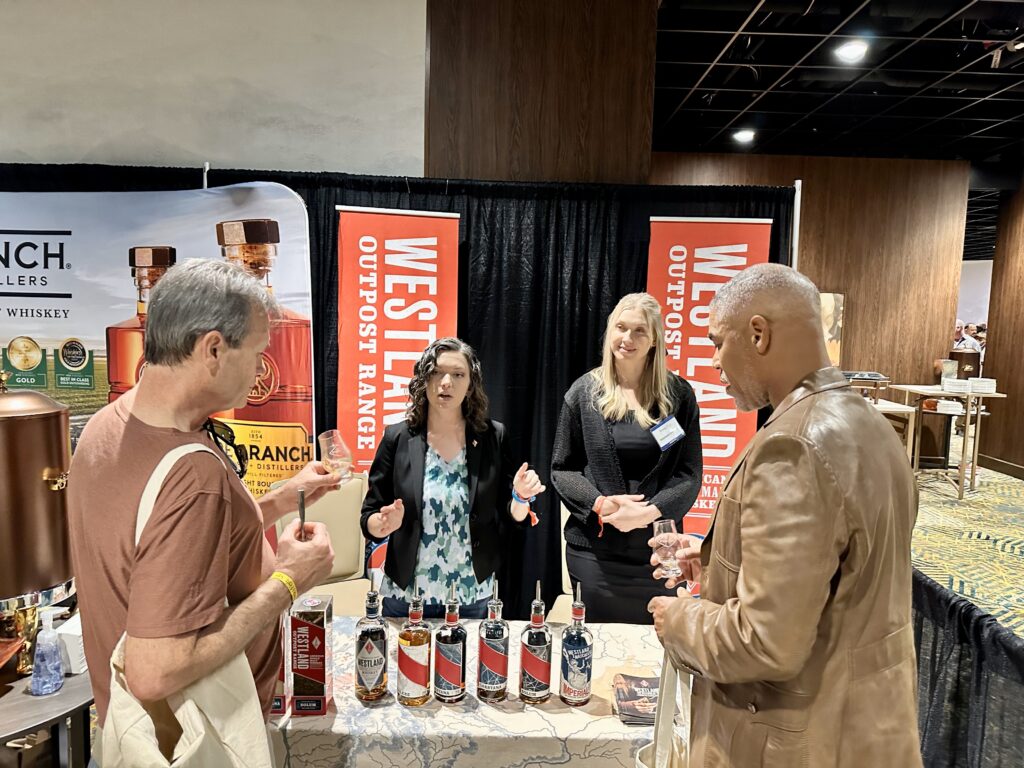 Photo of Westland Booth at WhiskyFest 2023 Vegas