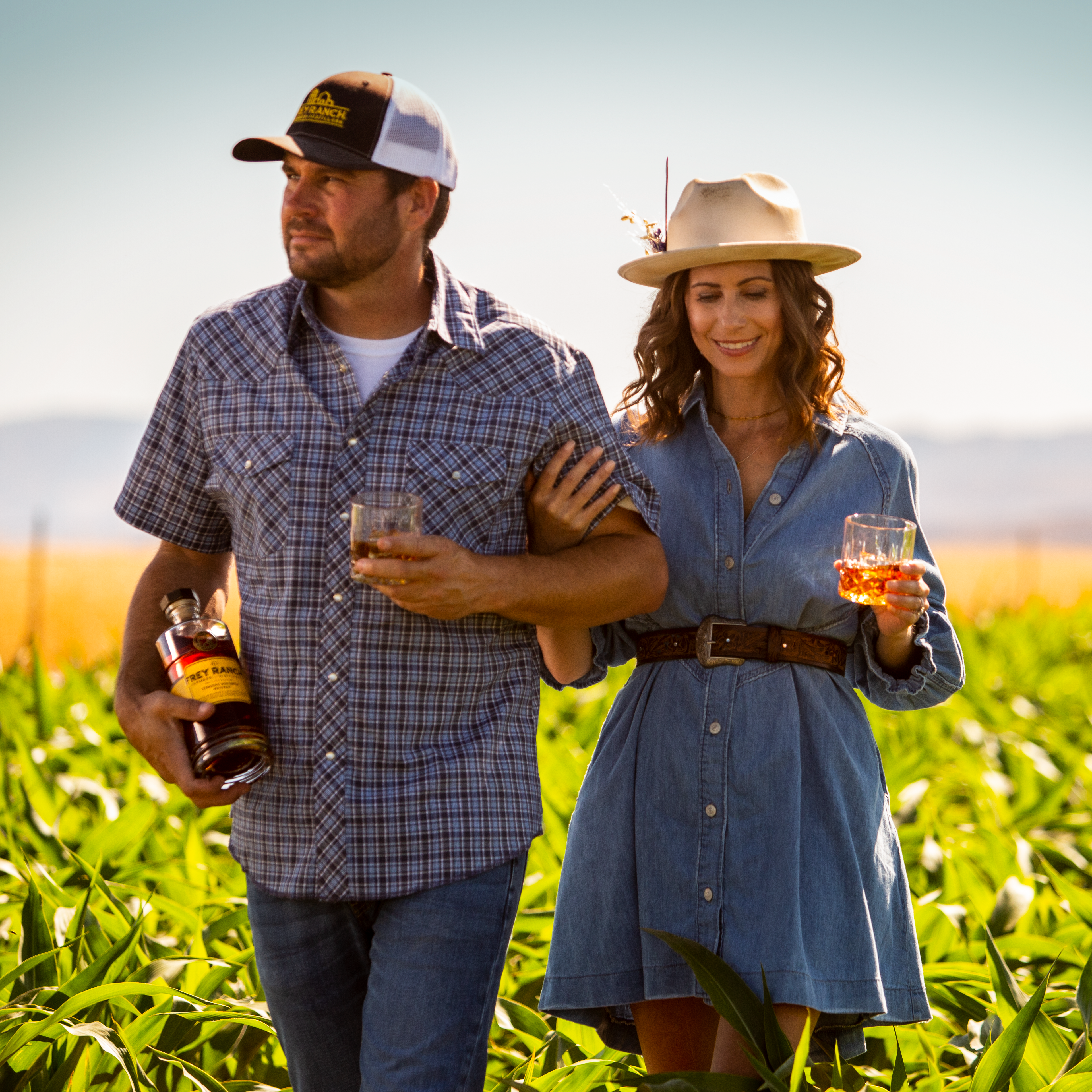 Colby and Ashley Frey of Frey Ranch Distillery