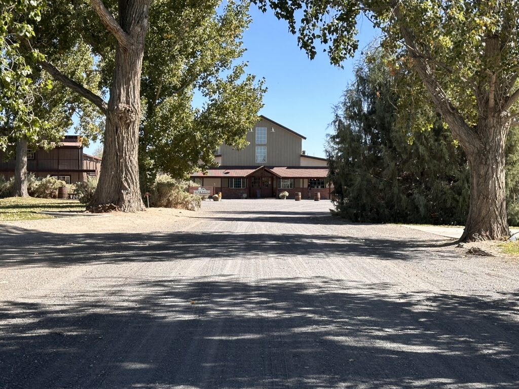 The road to Frey Ranch Distillery