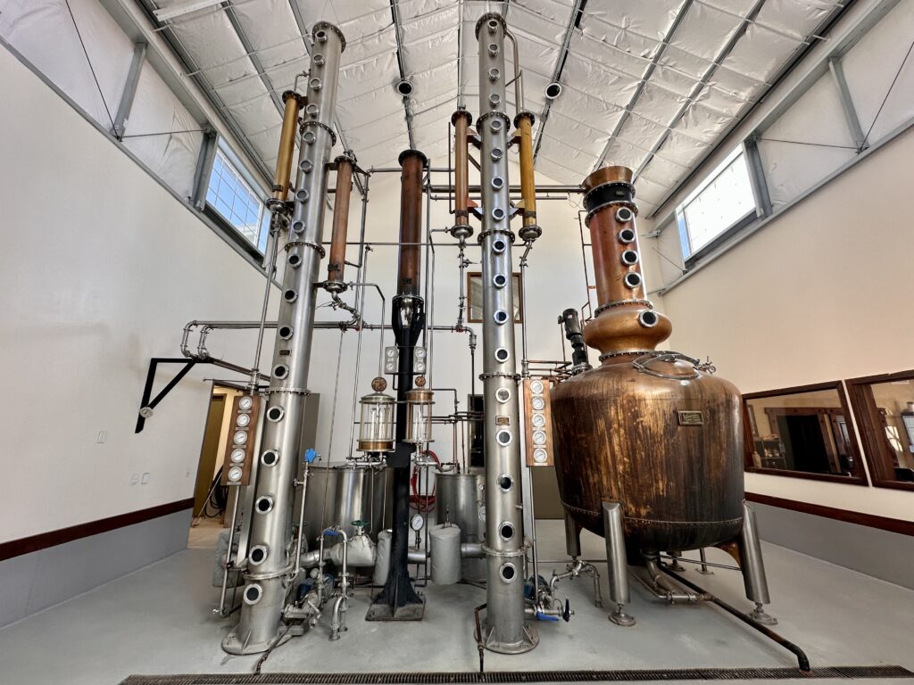 The still at Frey Ranch Distillery